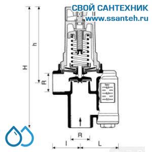 11197 Honeywell DU146-3/4A Клапан перепускной с индикатором перепада давления, PN3, 0,05 ... 0,5 бар, 110 °С, 70 кВт (60 000 кКал/час)